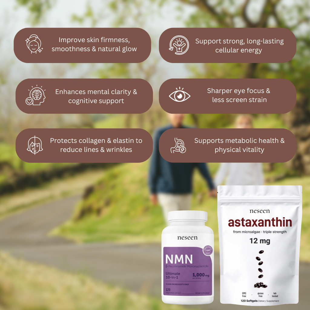 DualAge Reset™ System (NMN Complex 1000mg + Astaxanthin 12mg)