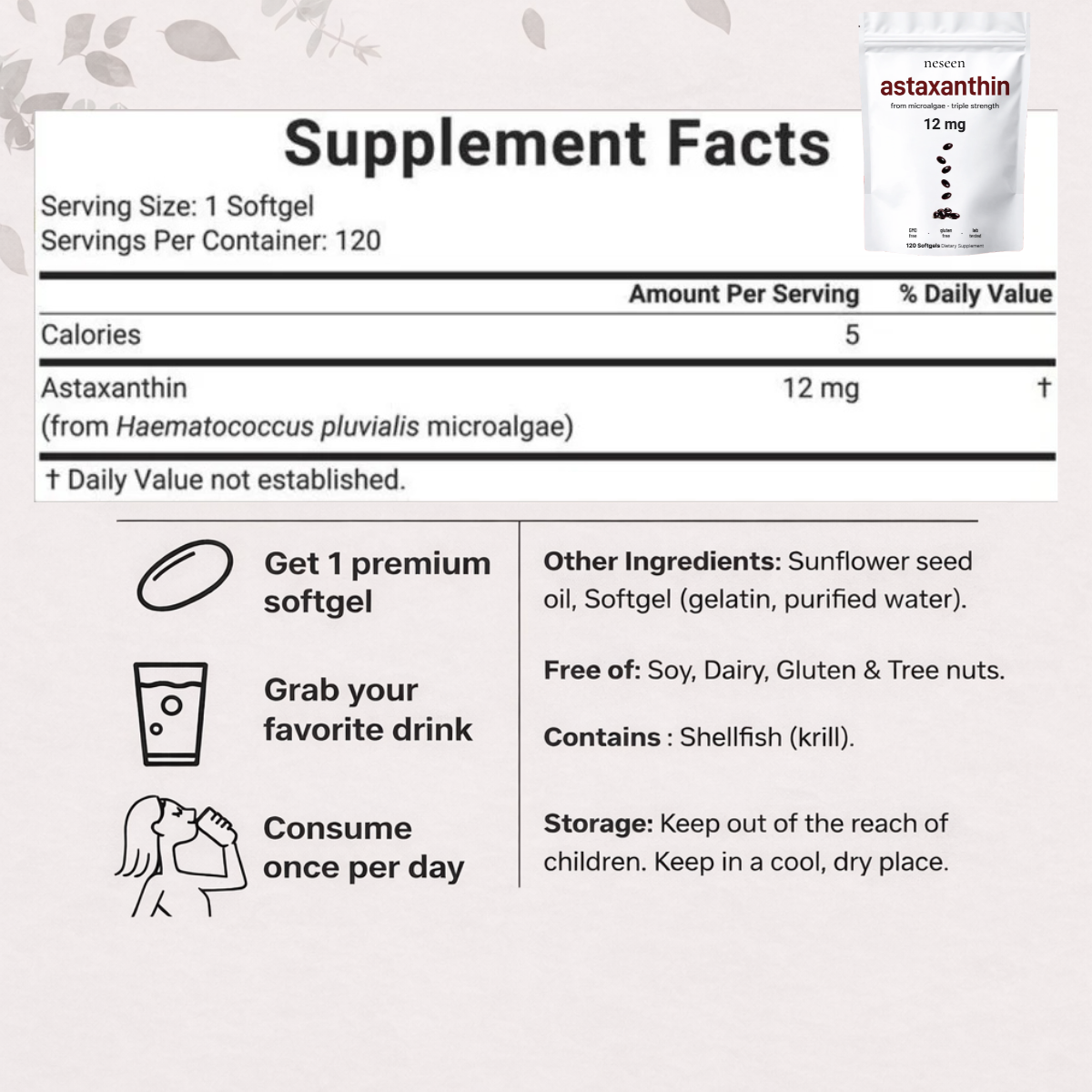 DualAge Reset™ System (NMN Complex 1000mg + Astaxanthin 12mg)